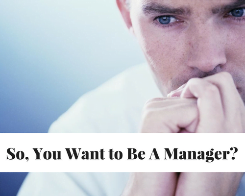 So, You Want To Be A Manager