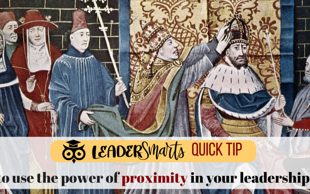 The Leadership Power of Proximity:  Where to sit and why